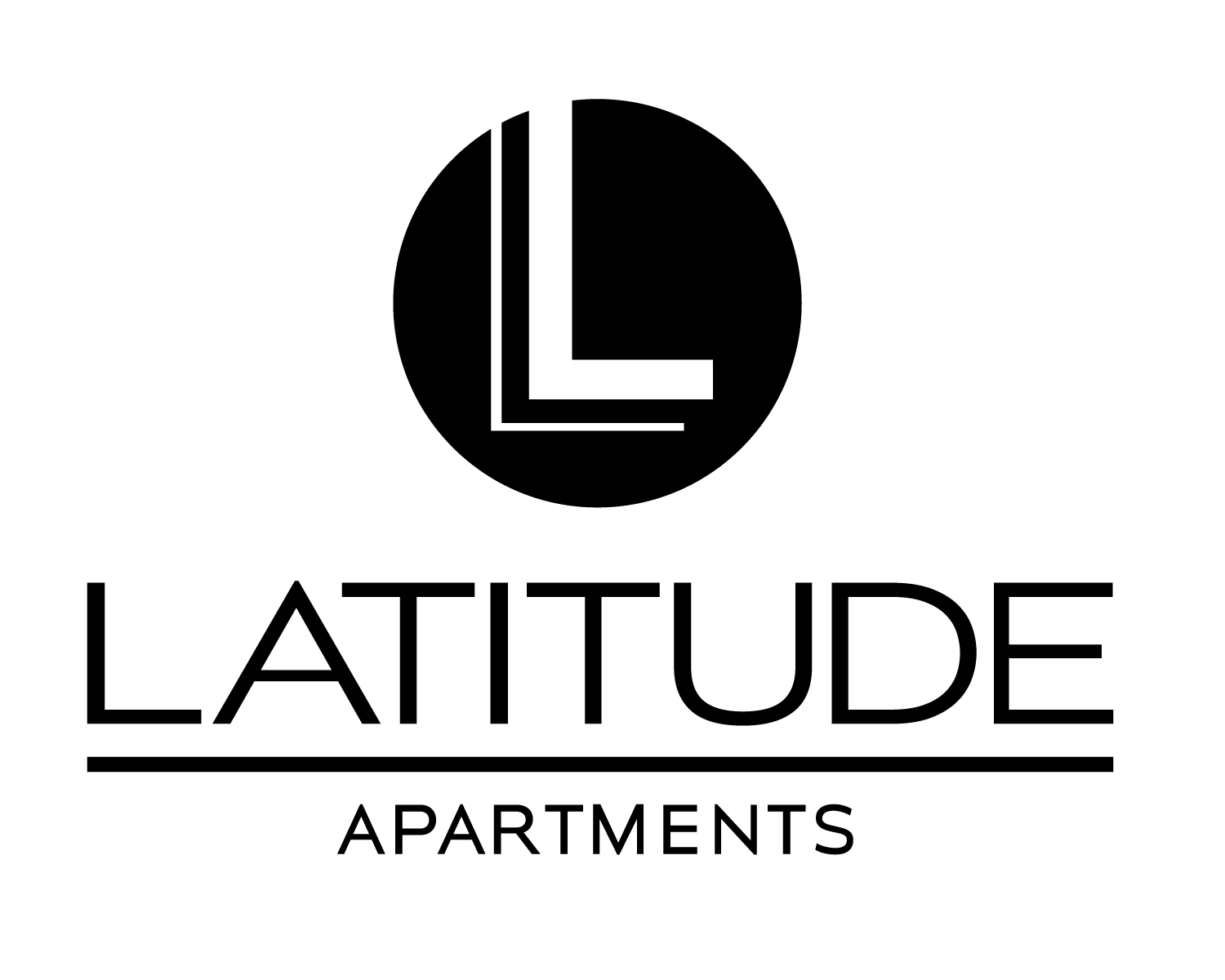 a black and white logo with the letter l in the middle